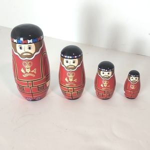 Beefeater wooden nesting dolls